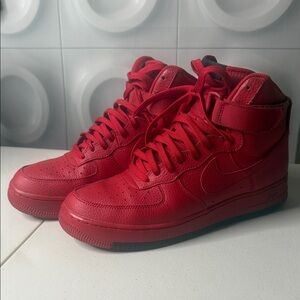 Nike All-Red High Top Sneakers